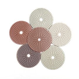 Chinese Manufacturers 4 inch 100mm angle grinder wet dry resin stone granite marble diamond polishing pad
