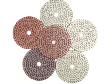Chinese Manufacturers 4 inch 100mm angle grinder wet dry resin stone granite marble diamond polishing pad